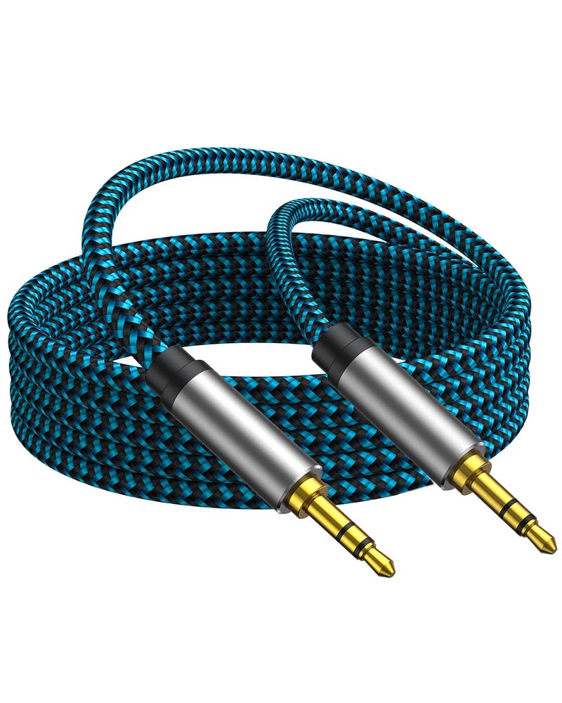 Hftywy Aux Cord 20ft, Nylon Braided 3.5mm Audio Cable Headphone Cable 3.5mm Male to Male Aux Cord for Car, for Headphone,Tablets, Speakers - Image 1